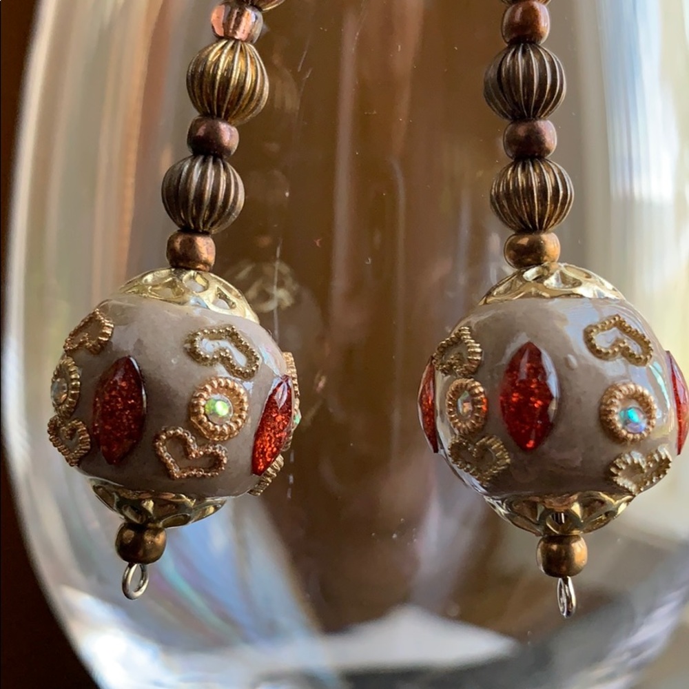 ✨Classy bead earrings✨